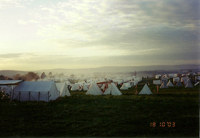 Sunset over the Rebel Camp