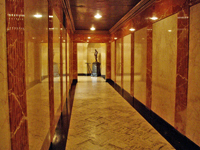 One of the marble hallways