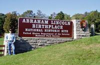 Visiting Abe's birthplace