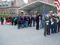 in marching column