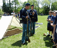 teaching the mechanics of a rifled musket