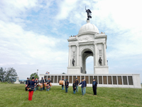 Performing at the Pennsylvania Monument