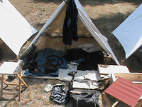 The Color Sergeant's tent