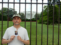 Brian's last stop, the White House