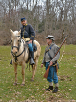 Union Cavalry & Confederate Infantry