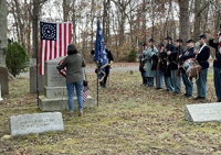 Presenting the wreath