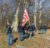 Marching to the 65th NY Monument