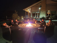 the firepit of Ski Liberty resort