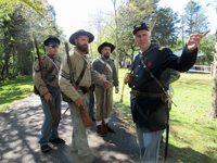 coordinating the noontime parade