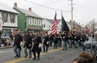 Marching down Steinwehr